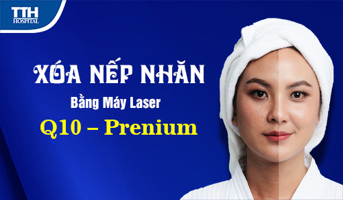 Xóa nếp nhăn bằng máy laser Q10 – Prenium
